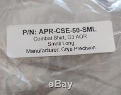NEW sealed Crye Precision AOR1 Combat shirt pants G3 Small Long
