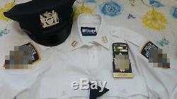NYPD woman uniform shirt pant hat belt badge set costume(Cosplay)