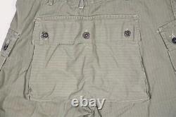 Named WWII USMC Marine Corps Grouping P44 Trouser Monkey Pants and Green Shirt