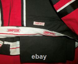Nascar Bud Pit Crew Uniform Pants Shirt Simpson Budweiser