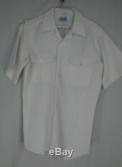 Naval Uniform Lot White Jacket Pants Uniform Brass Buttons Black Jacket Shirts