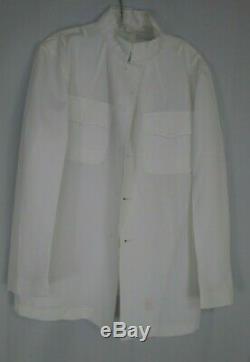 Naval Uniform Lot White Jacket Pants Uniform Brass Buttons Black Jacket Shirts