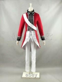 New APH/Axis Power Hetalia British Revolutionary War Red Uniform Costume Cosplay
