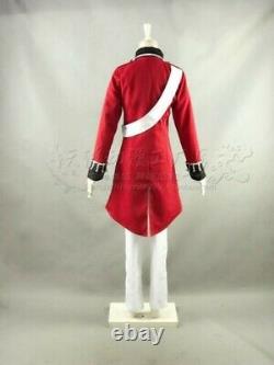 New APH/Axis Power Hetalia British Revolutionary War Red Uniform Costume Cosplay