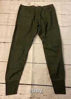 New Polartec Army Thermal Fire Resistant Mens Green Shirt & Pants Sz Large Long