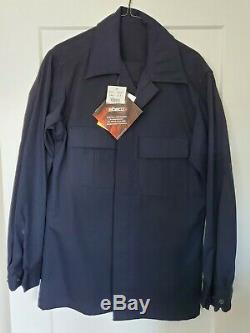 Nomex Flame Resistant Elbeco Tactical BDU Long Sleeve/Pants Uniform Shirt -NAVY