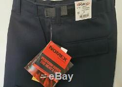 Nomex Flame Resistant Elbeco Tactical BDU Long Sleeve/Pants Uniform Shirt -NAVY