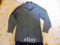 OBSOLETE 1950s Missouri State Highway Patrol WINTER Uniform Shirt/Pants EEE