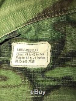 OG 107 Slant Pocket ERDL Shirt & Pant, Airborne Ranger Green Beret, Named