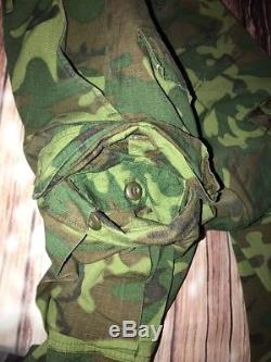 OG 107 Slant Pocket ERDL Shirt & Pant, Airborne Ranger Green Beret, Named