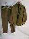 ORIGINAL NAMED WW2 M37 Wool Field Shirt, Pants & Belt Sz 14-32 S Trousers 31x31