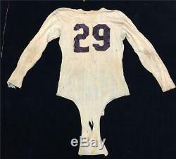 Old 1930s Depression Mens Athletic Football Uniform Helmet Pads Pants Shirt #29