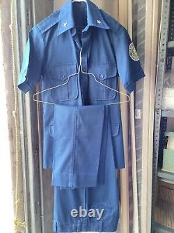 Original Cuba cuban vintage Police Uniform shirt and pants MININT mayor