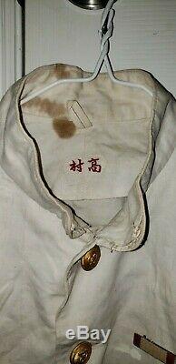 Original Japanese WW2 navy uniform shirt and pants collectible antique
