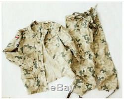 Original Polish Army Desert Uniform Oif/oef (pants + Shirt) L/r