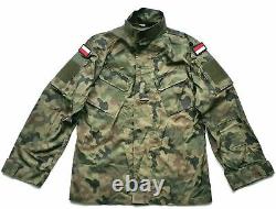 Original Polish Army Pants Shirt Combat Uniform Woodland Rip-stop Poland L/xl