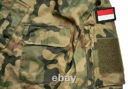 Original Polish Army Pants Shirt Combat Uniform Woodland Rip-stop Poland L/xl