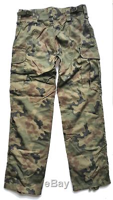 Original Polish Army Pants + Shirt Uniform Woodland Camouflage Rip-stop Poland