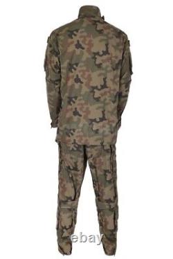 Original Polish Army Uniform Pants & Shirt Woodland Camo Rip-Stop POLAND M/R