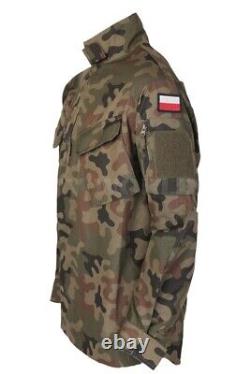 Original Polish Army Uniform Pants & Shirt Woodland Camo Rip-Stop POLAND M/S