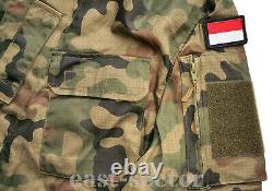 Original Polish Army WP Combat Uniform Pants Shirt Woodland Rip-Stop POLAND L/XL