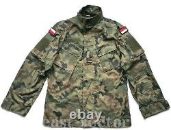 Original Polish Army WP Combat Uniform Pants Shirt Woodland Rip-Stop POLAND M/L