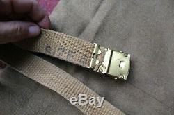 Original WW2 US Army Regulation wool shirt, pants, belt, 1945 canteen and belt