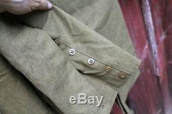 Original WW2 US Army Regulation wool shirt, pants, belt, 1945 canteen and belt