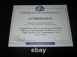 Patriots Day Movie Travis Brandon Wahlberg Wardrobe Uniform Pants Shirt Shoes