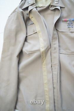 Post World War II Uniform Carbine Medal Air Force Conqueror Brown Shirt Pants