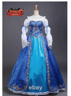 Princess Mermaid adult deluxe dress Princess mermaid blue gown Dress
