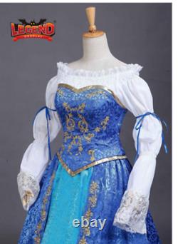 Princess Mermaid adult deluxe dress Princess mermaid blue gown Dress