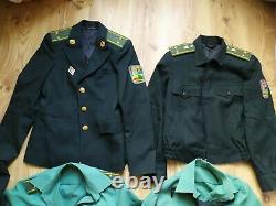 RARE Vintage Ukraine Army Uniform Jacket Shirt pants Military Skirt woman badge