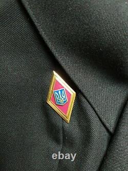 RARE Vintage Ukraine Army Uniform Jacket Shirt pants Military Skirt woman badge