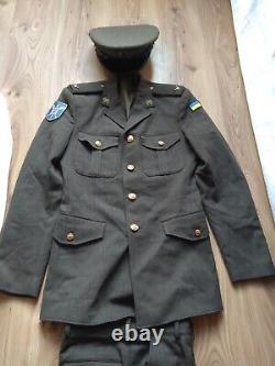 RARE Vintage Ukraine Army Uniform Jacket pants hat cap boots Military shirt