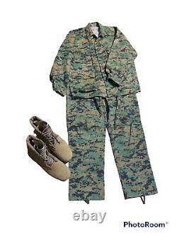 ROTHCO Ultra Force BDU Uniform Pants, Long Sleeve Shirt & Combat Boots Halloween