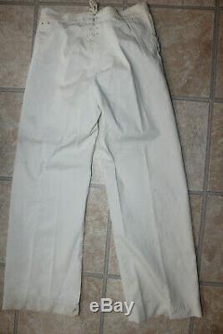 Rare Orig. Ww2 Us Navy White Work Or Tropical Short Pants & Shirt Petty Officer