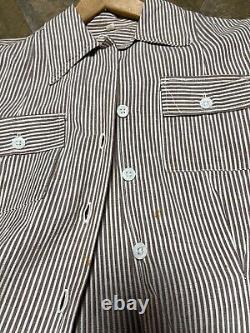 Rare Original WW2 ANC Nurse Seersucker Two Piece Shirt and Pants