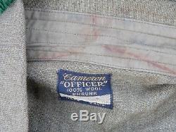 Rare Vintage WWII Military Uniform Cameron Officer Uniform Shirt, Jacket, Pants