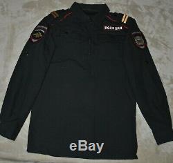 Russian officer of the patrol service Uniform Original shirt pants jacket cap