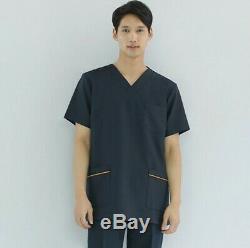 SET Men Uniform PT OT Scrubs Surgical Social Care Hospital Staff Shirt Pants