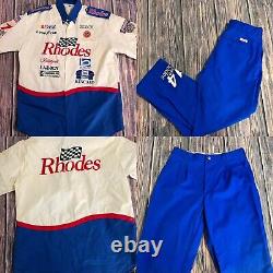 Simpson Pit Crew Shirt Button Large Rhodes Patty Moise Nascar 1998 Uniform Pants