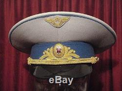 Soviet Russian Air Force General Summer Dress Uniform Cap, Tunic, Pants, Shirt