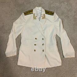 Soviet Russian Navy Captain Parade Uniform Military FULL SET w Coat Shirt Pants