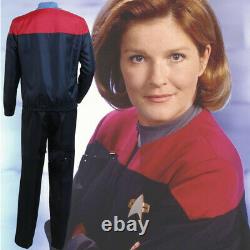Star Trek Voyager Command Kirk Red Uniform Outfit Cosplay Costume Full Any Suit