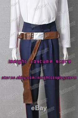 Star Wars A New Hope Han Solo ANH Costume Vest Shirt Pants Uniform Custom-Made