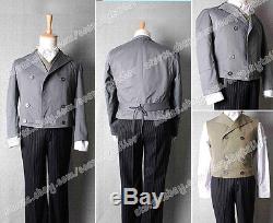 Sweeney Todd Cosplay Johnny Depp Costume Jacket Vest Shirt Pants Suit Uniform