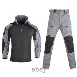 Tactical Combat Shirt & Pant Set Airsoft Paintball Military BDU Uniform Clothes