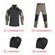 Tactical Combat Suit Shirt&Pants Knee Pads Update Camo Airsoft Military Army