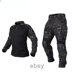 Tactical Combat Suit Shirt Pants Knee Pads Update Military Combat Uniform